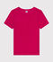 Damen-T-Shirt L'Iconique aus Leinen rosa DELHI