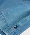 Ärmelloses Babykleid aus leichtem Denim blau DENIM CLAIR