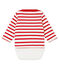 Klassisches Baby Jungen Streifenshirt weiss MARSHMALLOW/rot TERKUIT