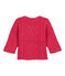 Cardigan mit Zopfmuster rosa IMPATIENCE