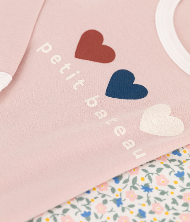 2er-Set Kinder-Pyjamas aus Baumwolle vielfarbig