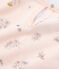 Nachthemd aus dünner Baumwolle für kleine Mädchen rosa FLEUR/weiss MULTICO