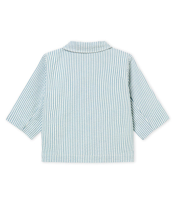 Gestreifte baby-jacke jungen blau FONTAINE/weiss MARSHMALLOW