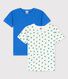 2er-Set kurzärmelige Palmen-T-Shirts aus Baumwolle für Jungen