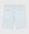Kinder-Bermudashorts aus Baumwolle mit Streifen weiss/blau