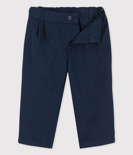 Baby-Hose aus Serge-Stoff blau SMOKING