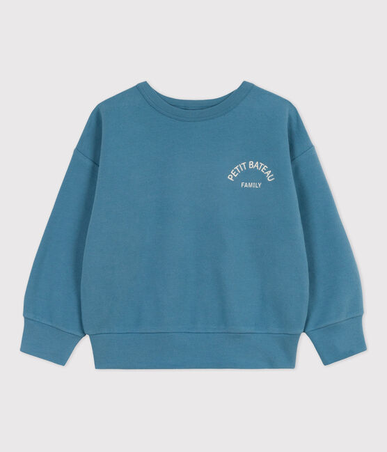 Kinder-Sweatshirt aus Molton blau LAVIS