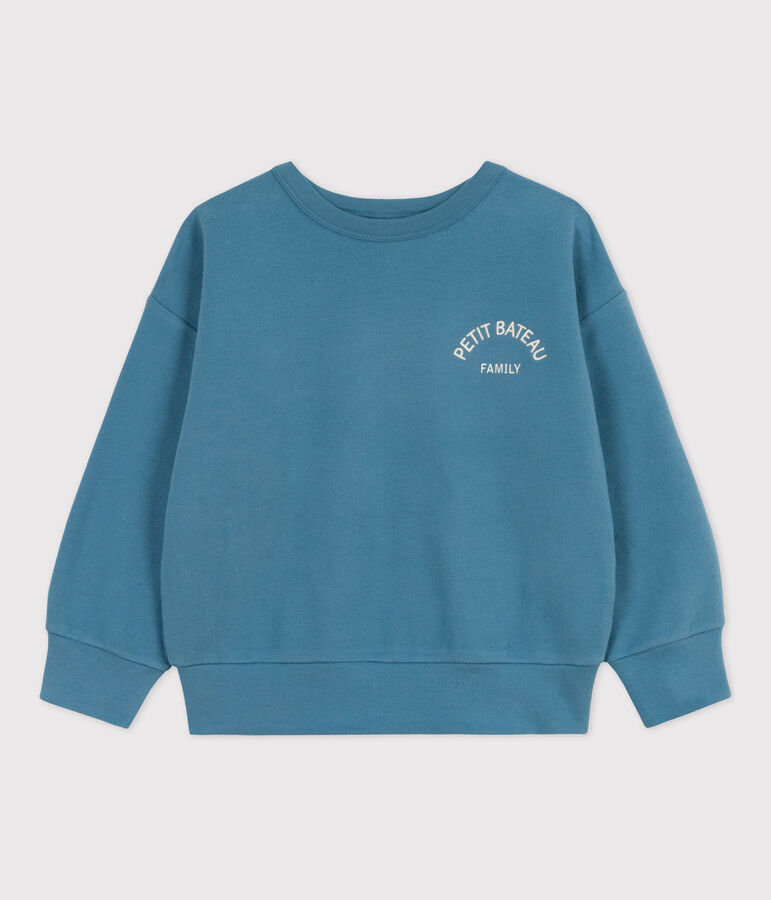 Kinder-Sweatshirt aus Molton blau