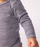 Langärmliger Baby-Body aus Wolle und Baumwolle blau SOIR/ MARSHMALLOW