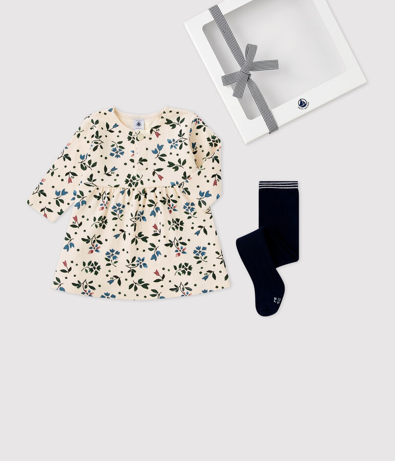 Geschenkset: Kinderkleid und Strumpfhose f&uuml;r M&auml;dchen variante 1