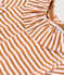 Kurzärmelige Babybluse aus gestreiftem geflammtem Jersey TOAST/ DOLL