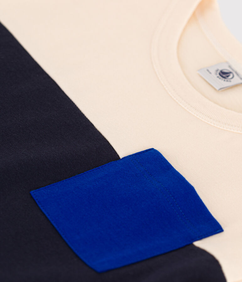 Kinder-T-Shirt aus Jersey f&uuml;r Jungen naturfarben/vielfarbig