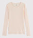 Damen-T-Shirt aus Wolle und Baumwolle
