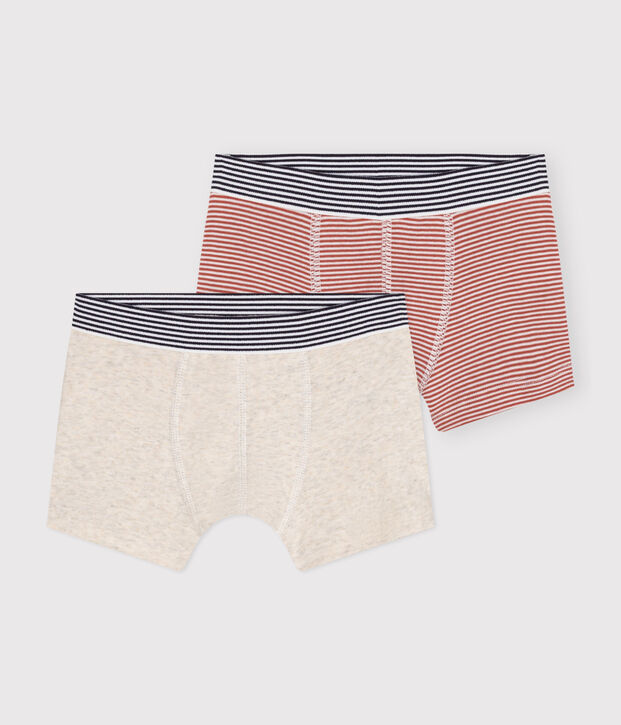2er-Set Kinder-Boxershorts aus Baumwolle vielfarbig