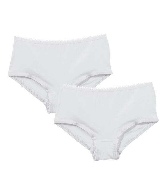 2er-Set Shorties für Mädchen weiss LOT