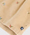 Baby-Kleid aus Fein-Cord mit Blumenstickerei beige CAJOU/ MULTICO