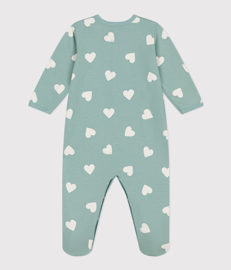 Baby-Strampler mit Herzmotiv aus Molton PAUL/ AVALANCHE