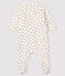 Baby-Strampler aus Molton mit Fuchsmotiv weiss MARSHMALLOW/weiss MULTICO