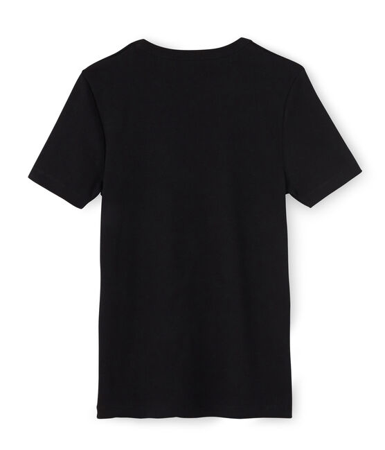 Emblematisches kurzärmliges T-Shirt für Herren schwarz NOIR