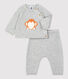 Baby-Zweiteiler aus Bio-Jacquardstrick