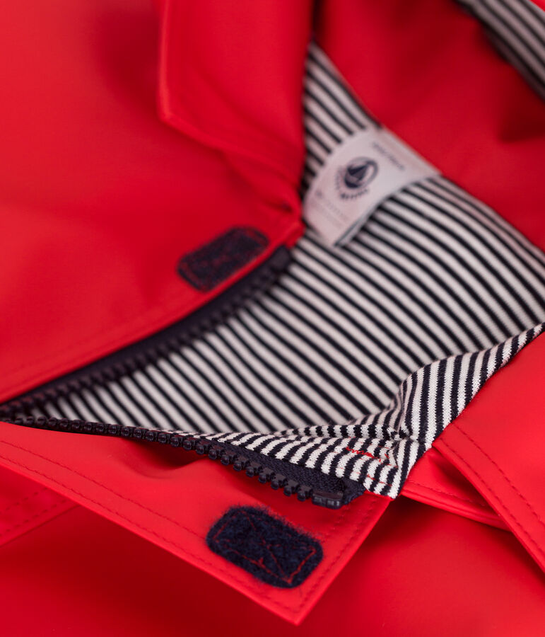 Klassische Kinder-Regenjacke f&uuml;r Jungen rot SPICY