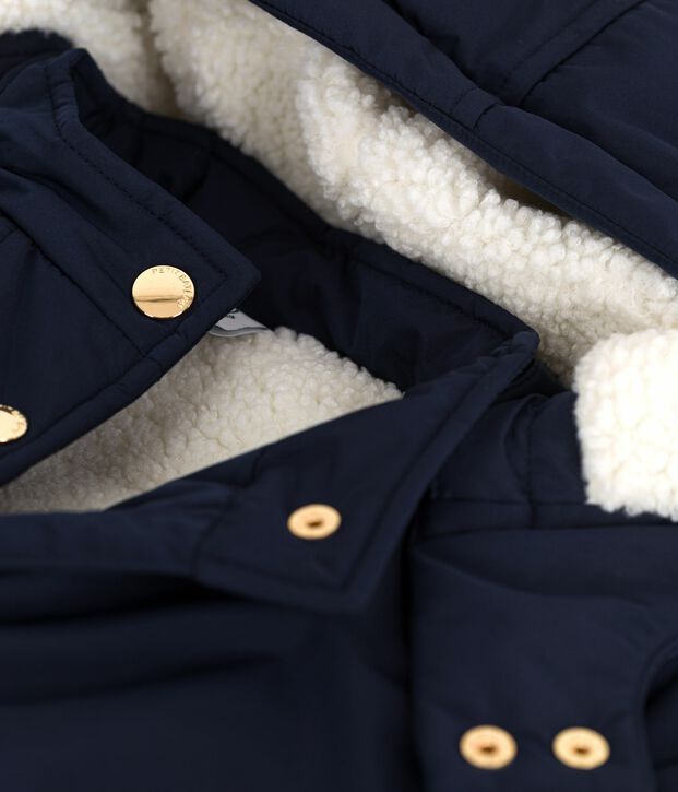 Kinder-Parka halblang und einfarbig SMOKING