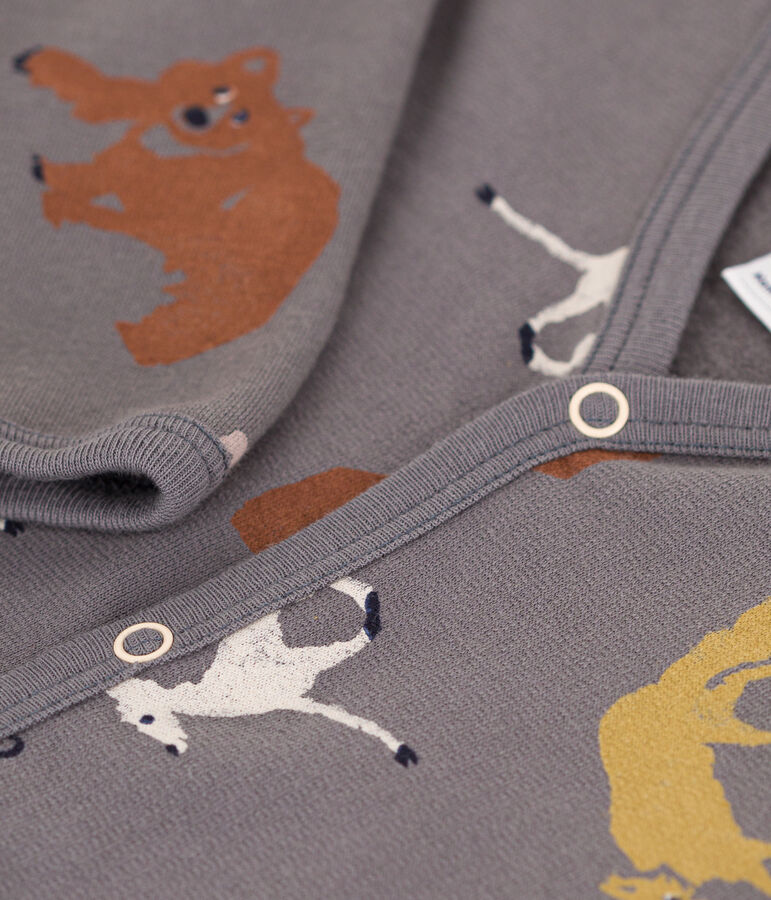 Strampler aus Molton mit Tiermotiv BONGRIS/ MULTICO