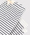 Gestreifte Babyhose aus Baumwoll-Doppeljersey weiss/blau