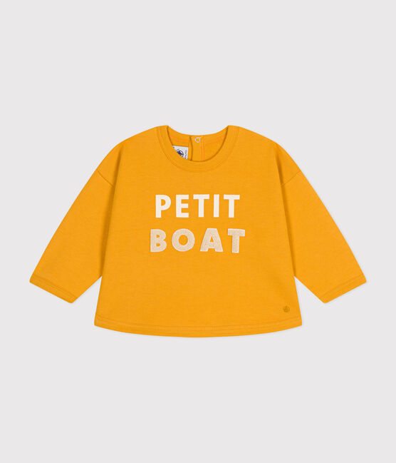 Baby-Sweatshirt aus Molton gelb BOUDOR