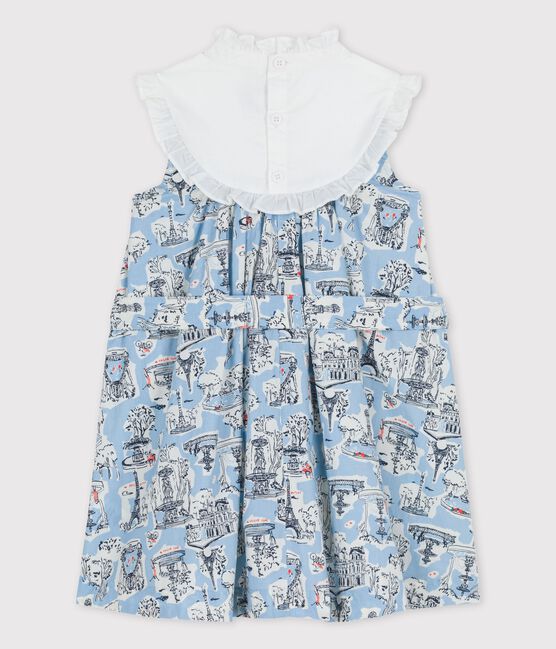 Kinderrock aus Popeline mit Print für Mädchen weiss MARSHMALLOW/weiss MULTICO