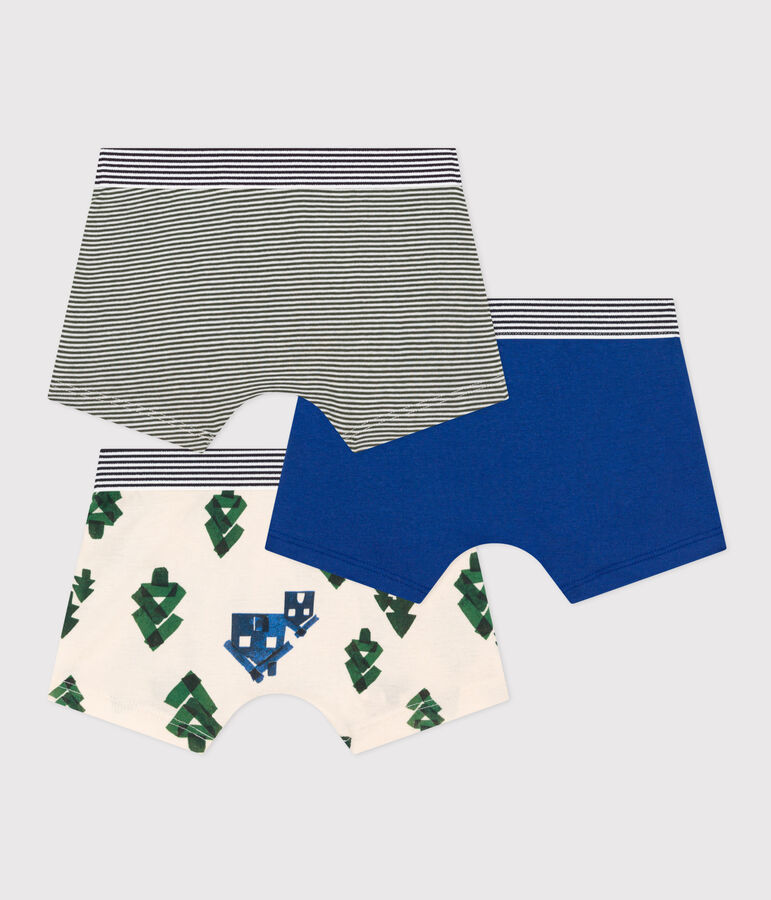 3er-Set Boxershorts aus Baumwolle mit Chaletmotiv f&uuml;r Jungen vielfarbig