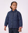 Kinder-Jacke aus einfarbigem Denim mit Sternen blau