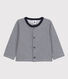 Baby-Cardigan aus dickem Jersey mit Ringelstreifen