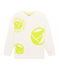 Kinder-Sweatshirt für Jungen - Mädchen weiss MARSHMALLOW/gelb EBLOUIS
