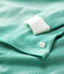 Snugfit-Kinderpyjama aus Bio-Baumwolle mit Ringelstreifen für Jungen grün PIVERT/weiss MARSHMALLOW