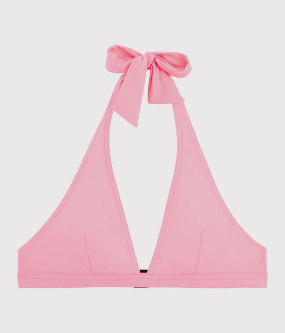 Bikini-Oberteil Damen rosa FLUO ROSE
