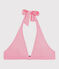 Bikini-Oberteil Damen rosa FLUO ROSE