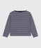 Lang&auml;rmeliges Damen-Streifenshirt Marini&egrave;re aus Baumwolle blau/weiss