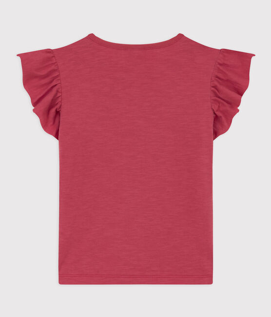 Kurzärmeliges Kinder-T-Shirt aus Baumwolle für Mädchen rosa PAPI