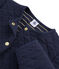 Schlauch-Cardigan für Mädchen blau SMOKING/gelb OR