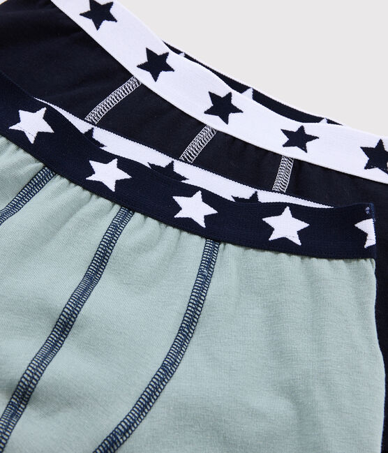 2er-Set Boxershorts aus Bio-Baumwolle und Elastan für Jungen variante 1