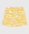 Baby-Badeshorts mit Haimotiven gelb ORGE/weiss MARSHMALLOW