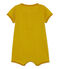 Baby-kurzoverall jungen aus baumwolle/leinen grün BAMBOO