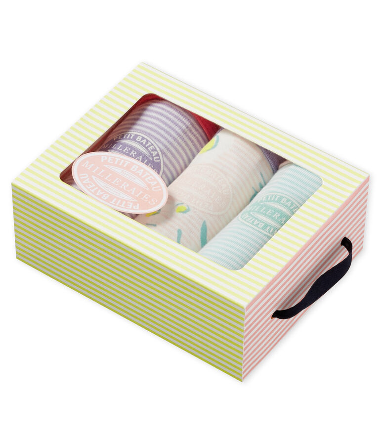 Trio H&ouml;schen mit hoher Taille f&uuml;r kleine M&auml;dchen variante 1