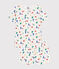 Kurzer Kinderpyjama aus Baumwolle mit Paris-Printmotiv weiss MARSHMALLOW/weiss MULTICO