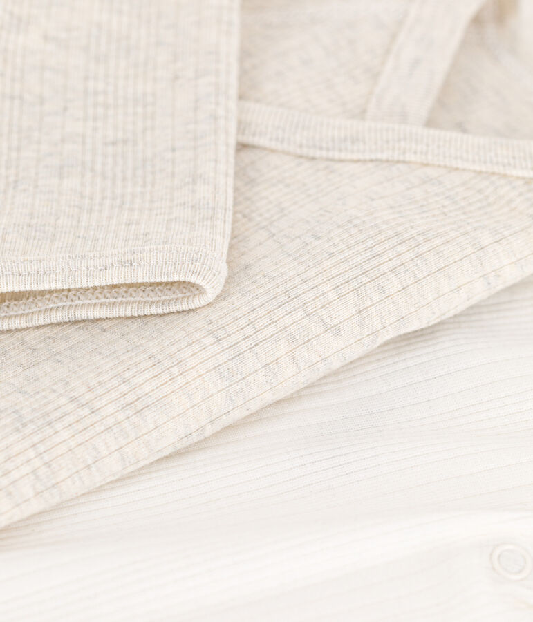 2er-Set lang&auml;rmelige Wickelbodys aus Baumwolle vielfarbig