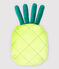Ananas-Kissen aus Samt gelb SUNNY