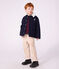 Kinderjacke im Caban-Stil aus einfarbiger Schurwolle SMOKING