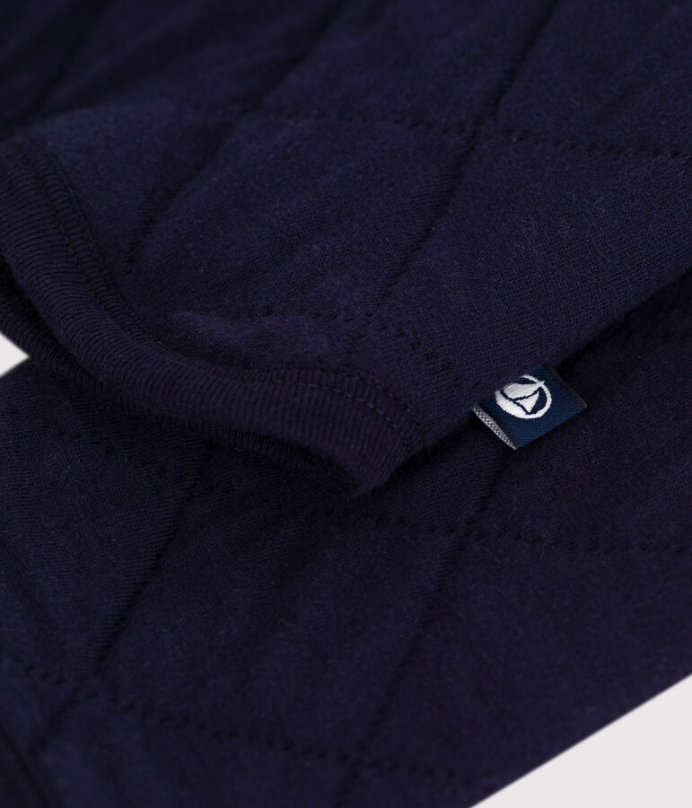 Damen-Cardigan aus einfarbiger Baumwolle blau