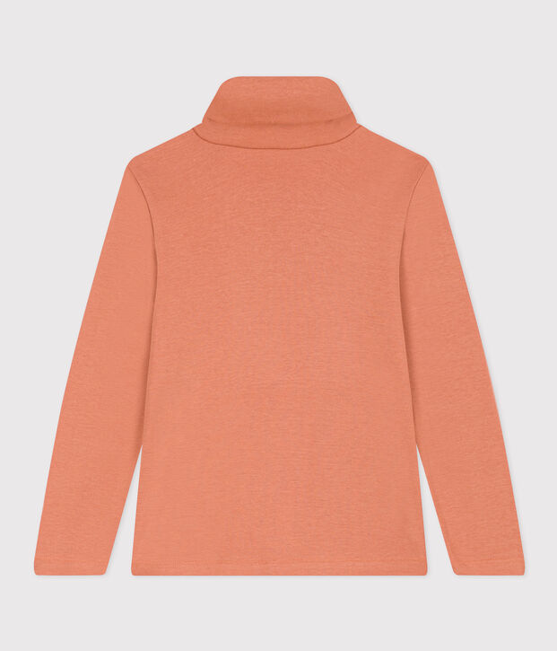 Kinder-Rollkragenshirt aus Baumwolle rosa